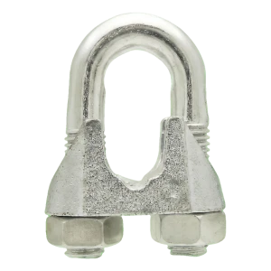 Sujetacables de estribo para cables de acero galvanizado 10 mm – equivalente a DIN 741