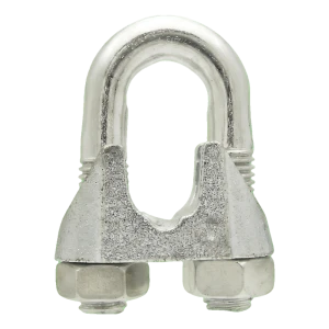 Sujetacables de estribo para cables de acero galvanizado 11 mm – equivalente a DIN 741