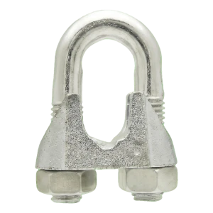 Sujetacables de estribo para cables de acero galvanizado 14 mm – equivalente a DIN 741