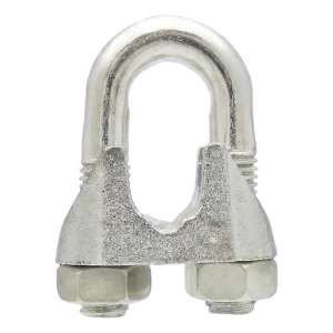 Sujetacables de estribo para cable de acero galvanizado 26 mm – equivalente a DIN 741