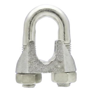 Sujetacables de estribo para cables de acero galvanizado 12–13 mm – equivalente a DIN 741
