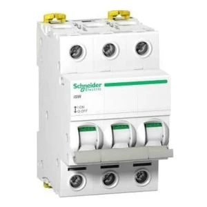 Seccionador de aislamiento trifásico 3P 40A 400V AC iSW-40-3 Acti9 A9S65340 SCHNEIDER ELECTRIC