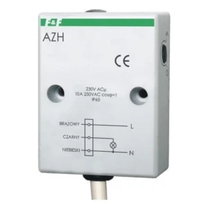 Programador crepuscular 10A 230V 2-1000 lux IP65 AZH F&F FILIPOWSKI
