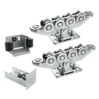 Paquete de carros 80 (10 ruedas) + accesorios KIT para puertas correderas autoportantes