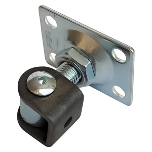 Bisagra regulable con placa rectangular M16 75x55x3 mm