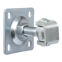 Bisagra regulable con placa M16 80x80x3 mm, oreja galvanizada