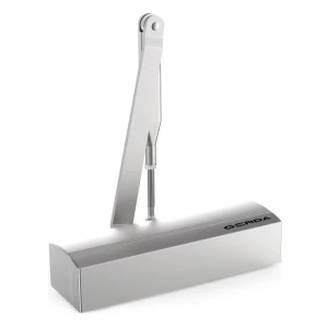GEZE GD 1000 C – cierrapuertas hidráulico con brazo, plateado
