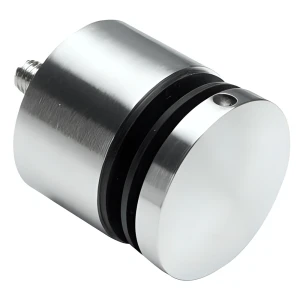 Soporte puntual para vidrio fi 50/30/M10x70 vidrio 8-17,52 mm AISI 304 sistema plano satinado