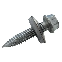Tornillo autorroscante bimetálico inoxidable 6,0×25 mm con arandela – montaje FV y estructuras de acero