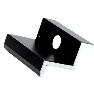 Abrazadera lateral H30 anodizada negra – abrazadera final PV L50