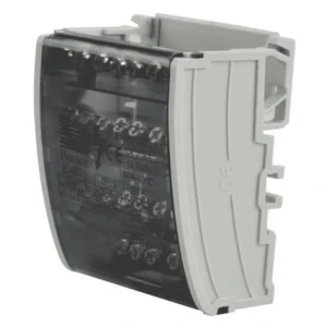 Bloque de distribución 4 polos 100A 500V 7 terminales TH35 E.4076 PAWBOL