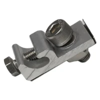 Abrazadera de puesta a tierra para cables 16mm² aluminio anodizado A2