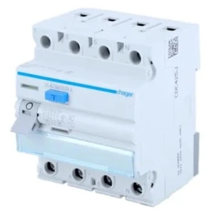 Interruptor diferencial 3P+N 40A 30mA tipo A CDA440J HAGER