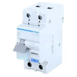 Interruptor diferencial con protección contra sobrecorriente B 10A 1P+N 6kA 30mA tipo AC ADC910D HAGER