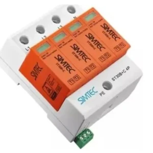 Simtec Limitador de Sobretensión Tipo 1+2 (Clase B+C) 4P 30kA 1,5kV