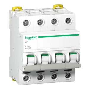 Seccionador aislante trifásico 4P 100A 415V AC iSW-100-4 Acti9 A9S65491 SCHNEIDER ELECTRIC