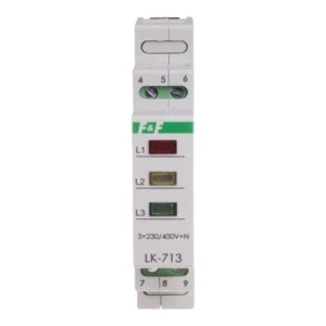 Lámpara de señalización de control 3×230V+N 3xLED verde LK-713 G F&F FILIPOWSKI