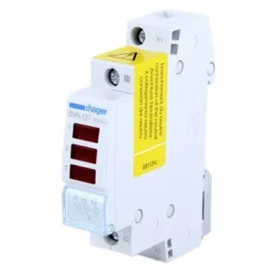 Luz indicadora de LED triple roja 230VAC SVN127 HAGER