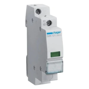 Piloto indicador LED verde 230VAC SVN121 HAGER