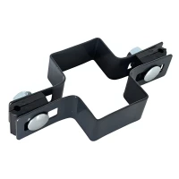 Abrazadera intermedia para paneles de valla 60x40 antracita
