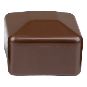 Tapa para poste de valla 80×80 mm, marrón