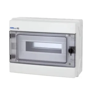 Cuadro de distribución hermético RH-12 12 módulos 1 fila IP65 IK07 ABS 1000V DC
