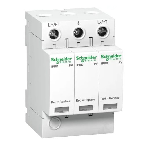 Pararrayos DC iPRD-DC40r-T2-3 polos Tipo 2 15KA con contacto GPV-401-05