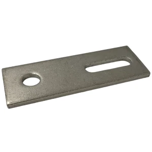 Adaptador de montaje M12 110x40x5 mm acero inoxidable 1.4301