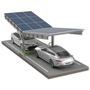 Aparcamiento fotovoltaico para 2 vehículos T 11,4m x 3,3m Cubierta Solar