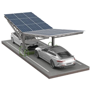Aparcamiento fotovoltaico para 2 vehículos T Eco 11,4m x 3,3m Cubierta Solar