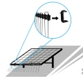 Clips de montaje para picos fotovoltaicos - blanco 30mm PV-400-15 (2)