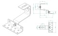 Gancho T 120 mm (4-4-4) ancho 50 grado 1.4016 ajustable VARIO PV-08-41 (2)