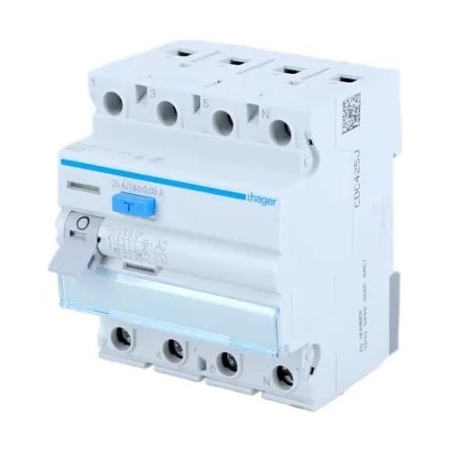 Interruptor diferencial 4P 40A 30mA Tipo AC CDC440J HAGER GPV-401-36