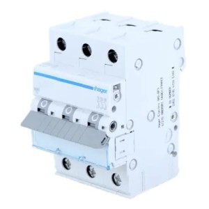 Interruptor Automático Magnetotérmico Hager C 20A 3P 6kA