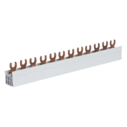 Barra colectora 3 polos 12 módulos 10mm² KDN363A, tipo bifurcada Hager GPV-401-60
