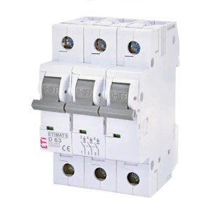 Interruptor Magnetotérmico ETI 3P 16A Curva B 6kA