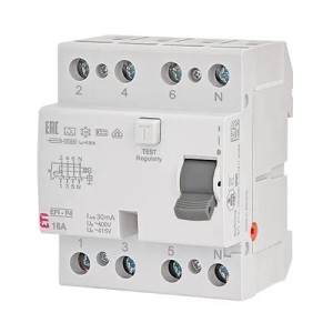 Interruptor diferencial 4P 40A 30mA tipo AC EFI6-P4 AC 40/0.03 002061652 ETI