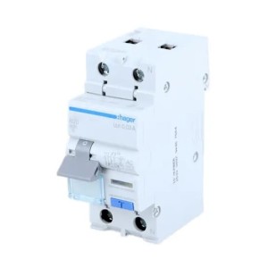 Interruptor diferencial con protección contra sobrecorriente B 16A 1P+N 6kA 30mA tipo AC ADC916D HAGER