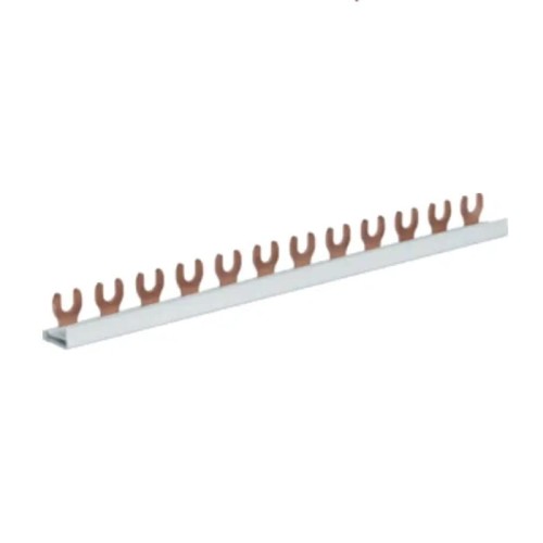 Barra de conexión 1-polo 12 módulos 10mm², KDN163A tipo horquilla Hager GPV-401-94