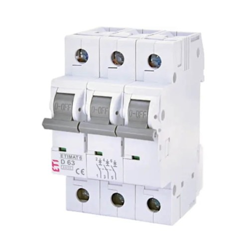 Interruptor automático C 20A 3P 6kA ETIMAT6 002145517 ETI GPV-401-96