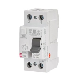 Interruptor diferencial 2P 25A 30mA tipo AC EFI6-P2 AC 25/0.03 002061251 ETI