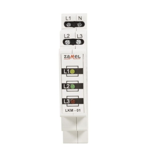 Indicador LED de control de alimentación 230V/400V rojo/verde/amarillo TN tipo: LKM-01-40 ZAMEL GPV-401-105