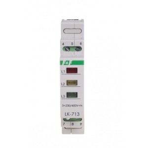 Lámpara de señalización de control 3×230V+N 3xLED verde LK-713 G F&F FILIPOWSKI
