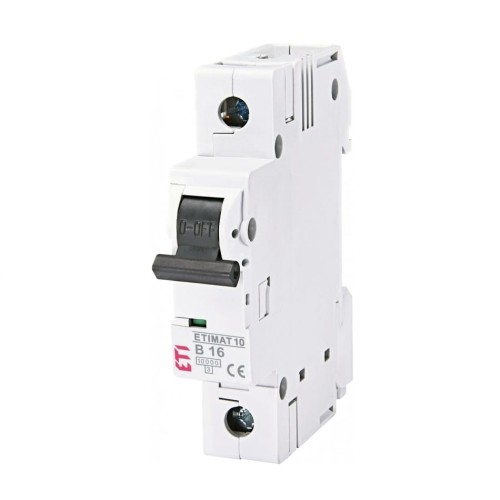 Interruptor automático B 16A 1P 10kA ETIMAT10 002121716 ETI GPV-401-131