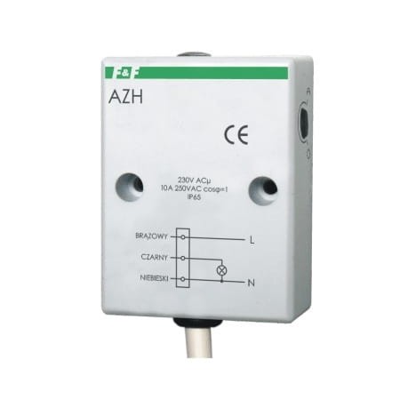Programador crepuscular 10A 230V 2-1000 lux IP65 AZH F&F FILIPOWSKI GPV-401-140