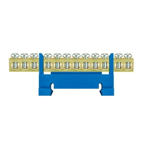 Regleta de conexión de protección azul LZ 12 / N 12x16mm2 montaje TH35 E.4024 PAWBOL GPV-401-145