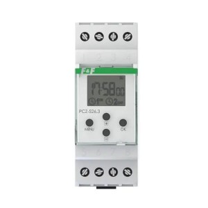 Temporizador PCZ-526,32x1P I=2x16A 24÷264V AC/DC 2 módulos PCZ-526.3 F&F