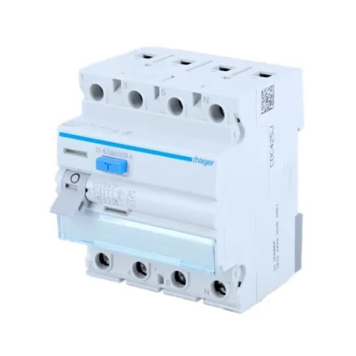 Interruptor diferencial 3P+N 40A 30mA tipo A CDA440J HAGER GPV-401-171