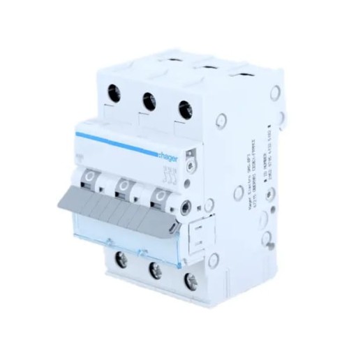 Interruptor magnetotérmico B 6A 3P 6kA MBN306E HAGER GPV-401-194