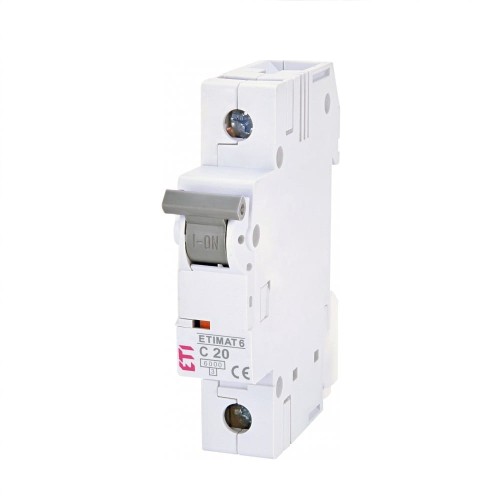 ETI Interruptor automático C 20A 1P 6kA GPV-401-211
